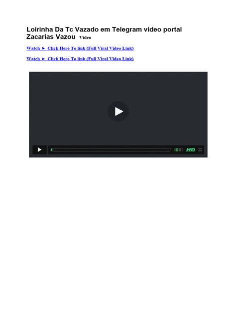 portal zacarias vazou|Loirinha Da Tc Vazado em Telegram Videos Portal Zacarias .